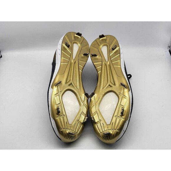 Adidas Icon V Boost Baseball Cleats Men's 13.5 Navy Gold Metal Three Stripe Life - Picture 7 of 13